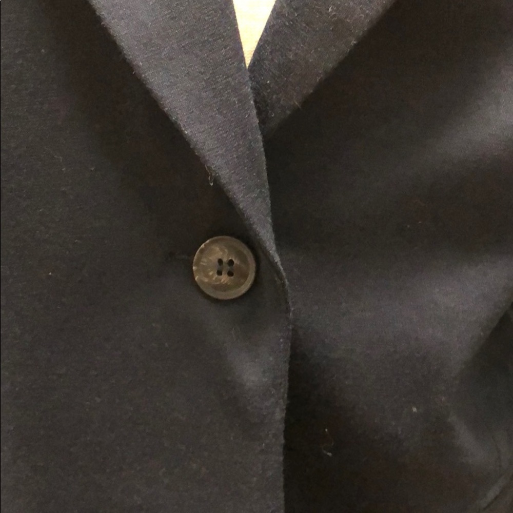 EUC navy blazer with one button closure - Picture 3 of 6
